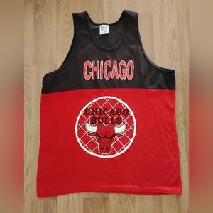 Chicago Bulls Red and Black Tank Top